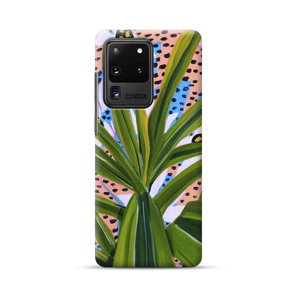 Tropical Leaves Abstract Pattern Samsung Galaxy S20 Ultra 5G Hard Case