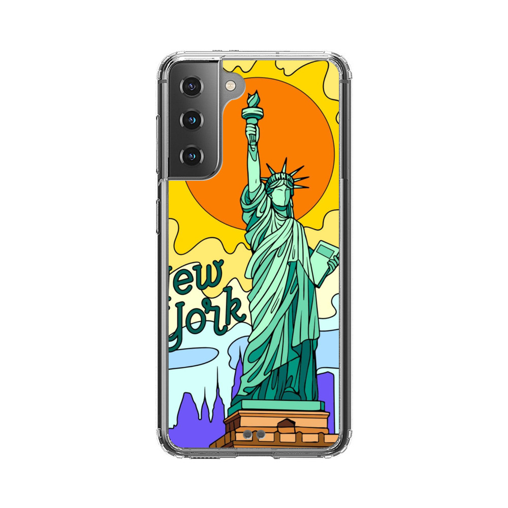 Statue of Liberty New York Artistic Sun Samsung Galaxy S21 5G Case