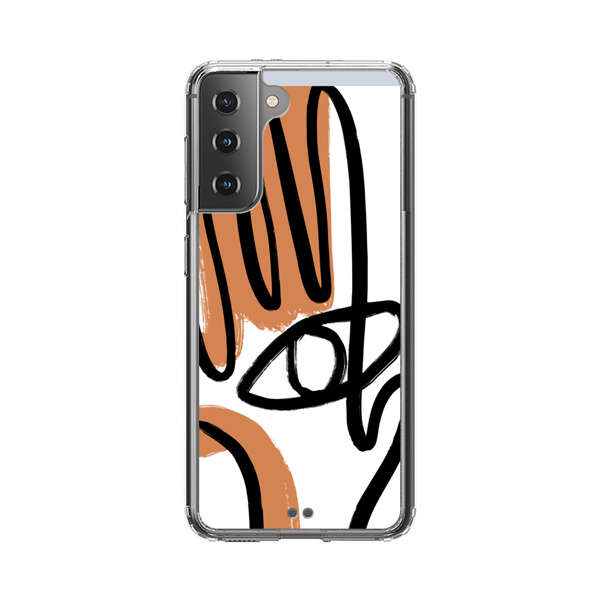 Abstract Minimalist Hand with Eye Samsung Galaxy S21 5G Case