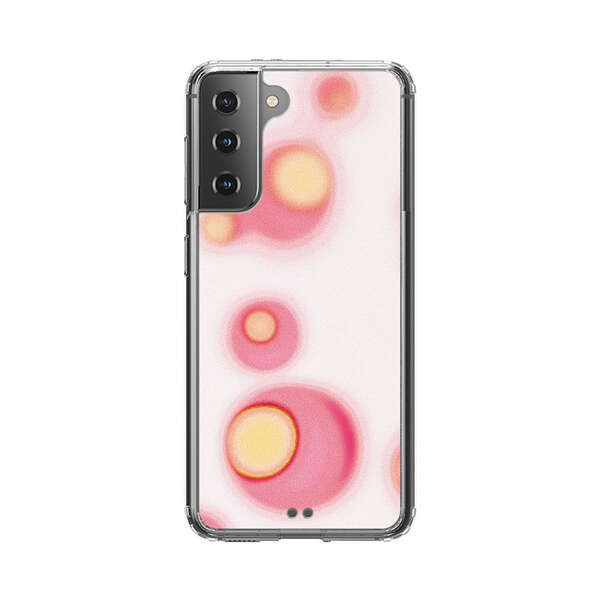 Abstract Pink and Yellow Blobs Samsung Galaxy S21 5G Case
