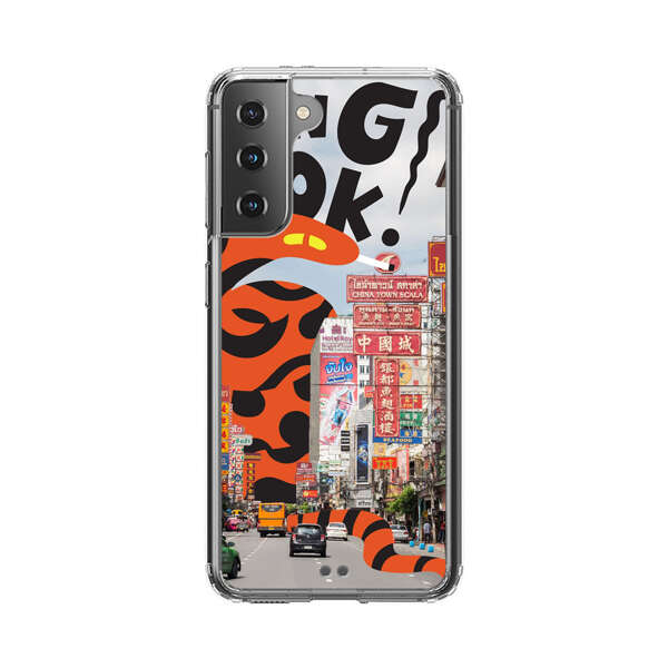 Bangkok Chinatown Snake Street Scene Samsung Galaxy S21 5G Case