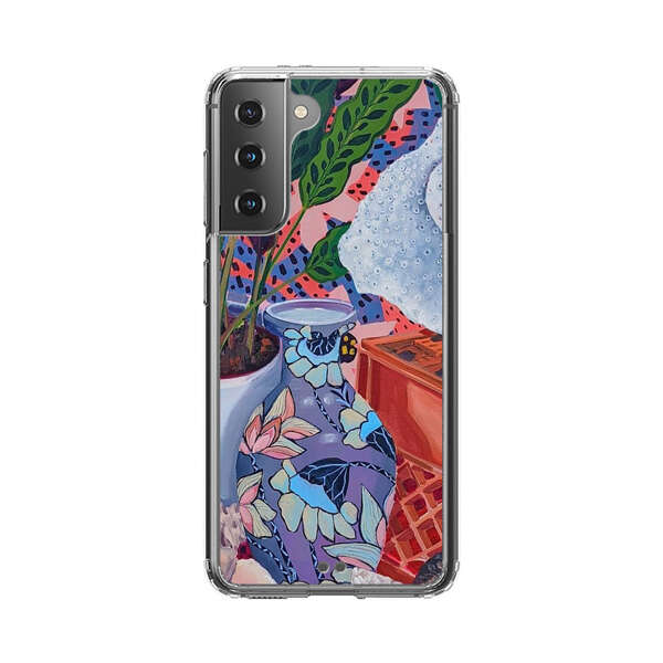 Vibrant Still Life with Plants and Vase Samsung Galaxy S21 5G Case