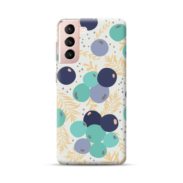Abstract Berries Pattern Samsung Galaxy S21 5G Hard Case
