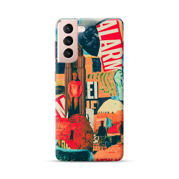 Artistic Urban Collage Samsung Galaxy S21 5G Hard Case