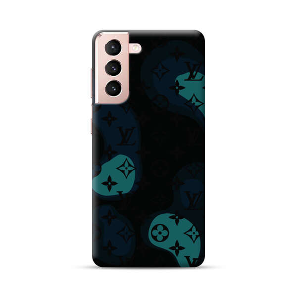 Modern Abstract Question Marks with Luxury Motifs Samsung Galaxy S21 5G Hard Case