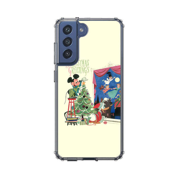 Christmas Disney Mickey Mouse and Peter Pan Samsung Galaxy S21 FE 5G Case