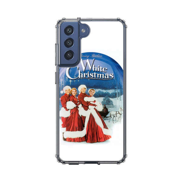 Classic White Christmas Scene Samsung Galaxy S21 FE 5G Case