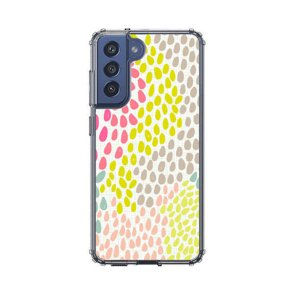Colorful Abstract Teardrop Pattern Samsung Galaxy S21 FE 5G Case