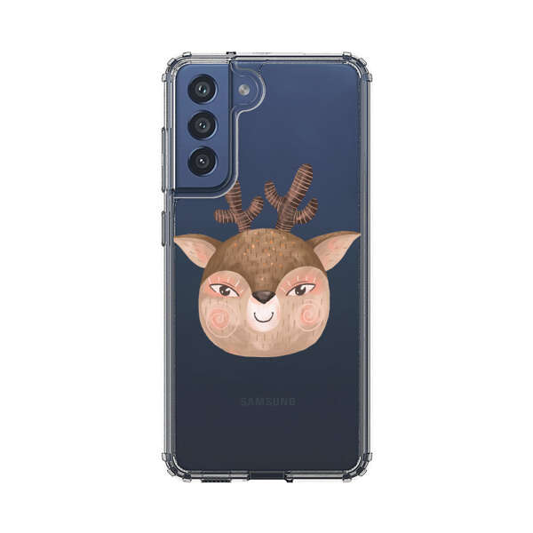 Cute Cartoon Deer Face Samsung Galaxy S21 FE 5G Case