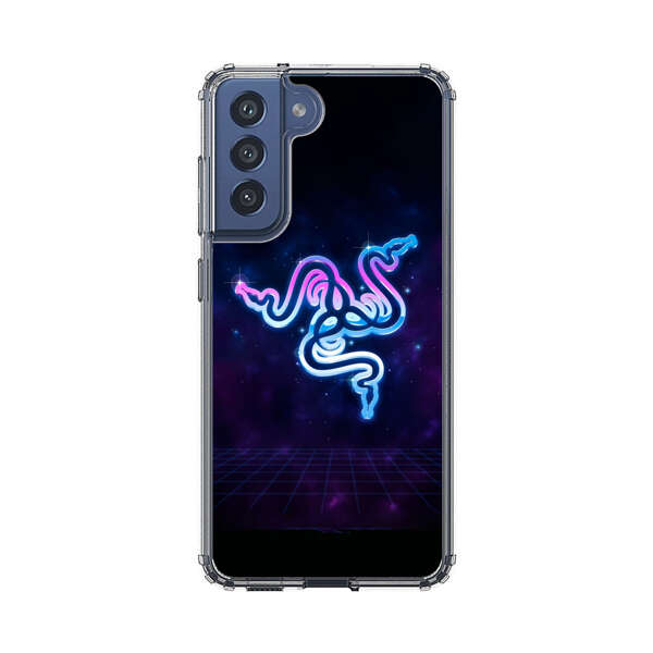 Glowing Neon Triple Snake Samsung Galaxy S21 FE 5G Case