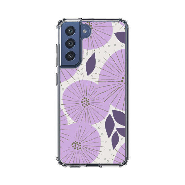 Lavender Flower Pattern Samsung Galaxy S21 FE 5G Case