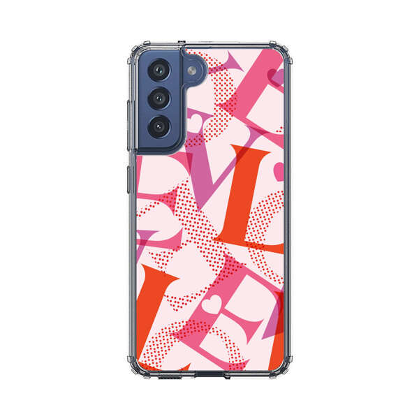 Love Colorful Letters Pattern Samsung Galaxy S21 FE 5G Case