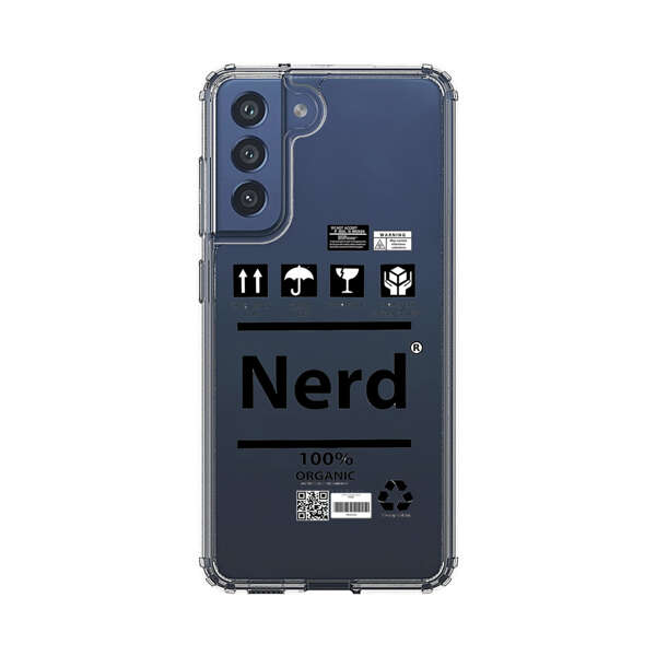 Minimalist Nerd Shipping Icons Design Samsung Galaxy S21 FE 5G Case
