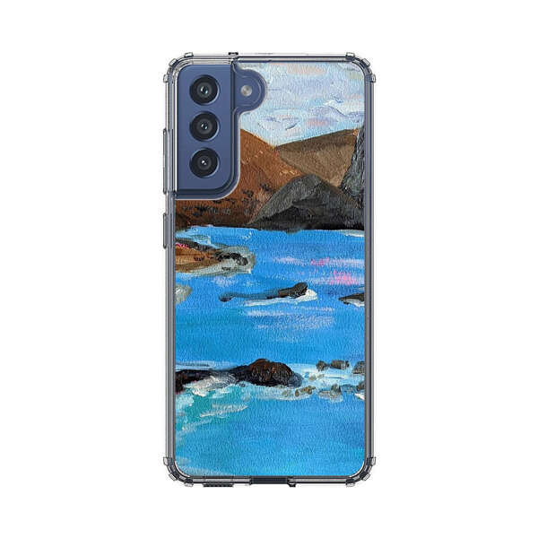 Rocky Coastline Ocean Painting Samsung Galaxy S21 FE 5G Case