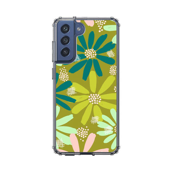 Vibrant Floral Daisy Pattern Samsung Galaxy S21 FE 5G Case
