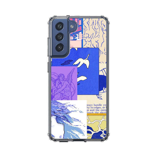 Vibrant Retro Pop Art Collage Samsung Galaxy S21 FE 5G Case