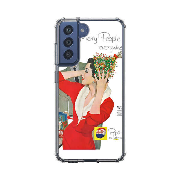 Vintage Pepsi-Cola Holiday Advertisement Samsung Galaxy S21 FE 5G Case