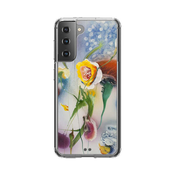 Abstract Colorful Flowers Samsung Galaxy S21 Plus 5G Case