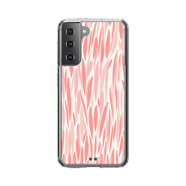 Abstract Coral Wavy Lines Pattern Samsung Galaxy S21 Plus 5G Case