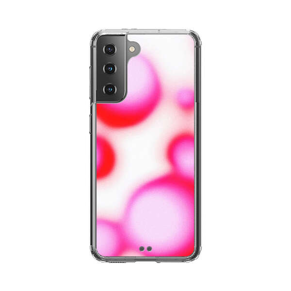 Abstract Pink and Red Blurry Circles Samsung Galaxy S21 Plus 5G Case