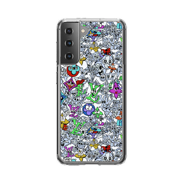 Colorful Cartoon Graffiti Pattern Samsung Galaxy S21 Plus 5G Case