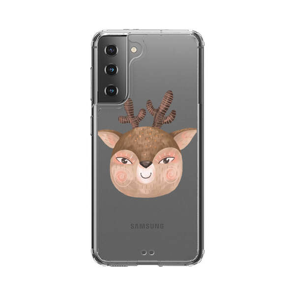 Cute Cartoon Deer Face Samsung Galaxy S21 Plus 5G Case