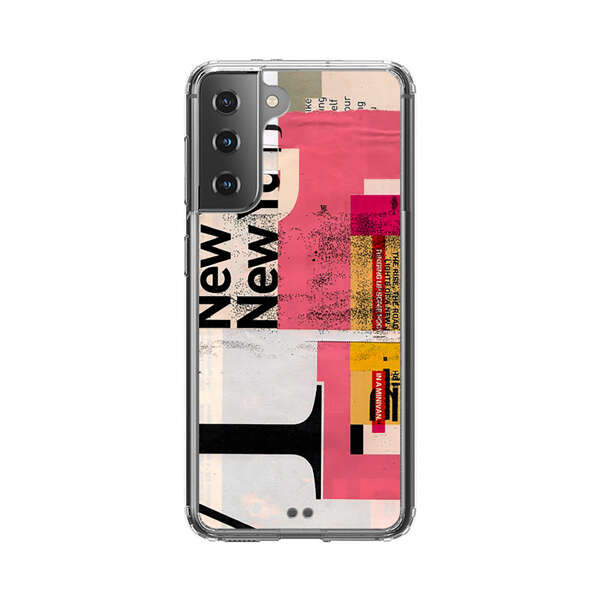 Modern Abstract Collage Artwork Samsung Galaxy S21 Plus 5G Case