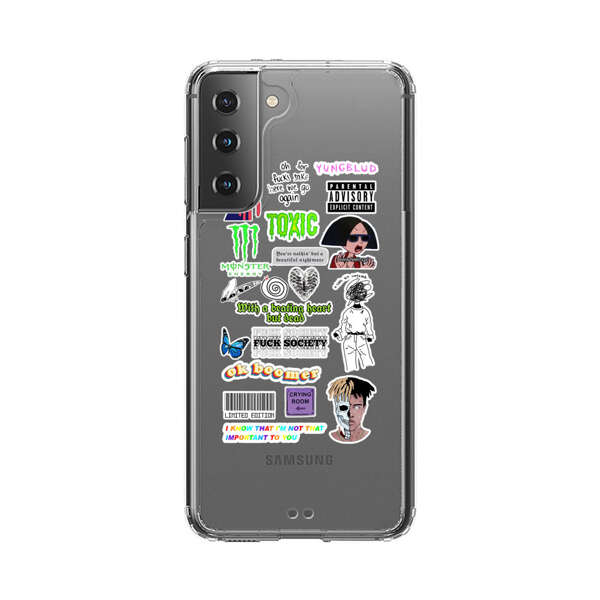 Sticker Collage Edgy Expressive Pop Culture Samsung Galaxy S21 Plus 5G Case