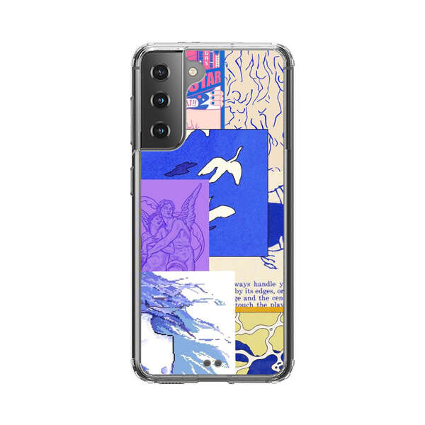 Vibrant Retro Pop Art Collage Samsung Galaxy S21 Plus 5G Case