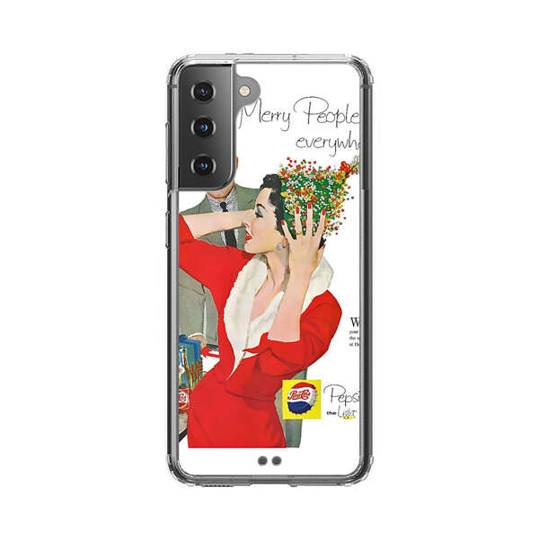Vintage Pepsi-Cola Holiday Advertisement Samsung Galaxy S21 Plus 5G Case