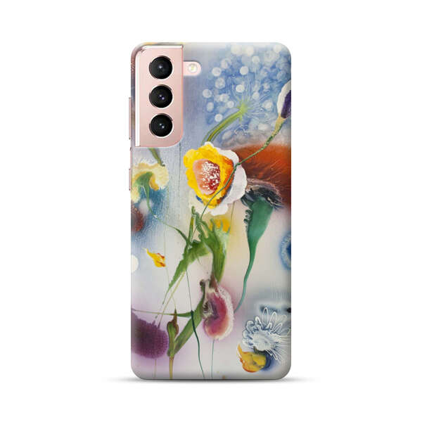 Abstract Colorful Flowers Samsung Galaxy S21 Plus 5G Hard Case