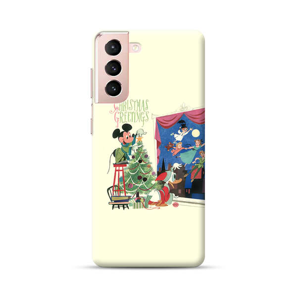 Christmas Disney Mickey Mouse and Peter Pan Samsung Galaxy S21 Plus 5G Hard Case