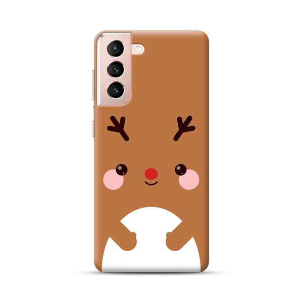 Cute Minimalist Reindeer Cartoon Samsung Galaxy S21 Plus 5G Hard Case