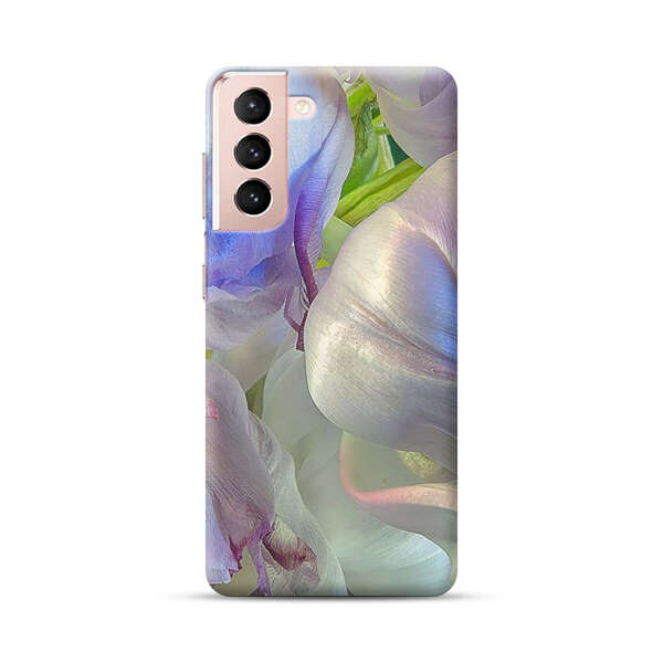 Delicate Pastel Flower Petals Close Up Samsung Galaxy S21 Plus 5G Hard Case
