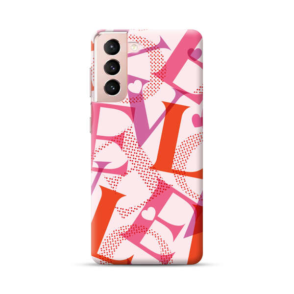 Love Colorful Letters Pattern Samsung Galaxy S21 Plus 5G Hard Case