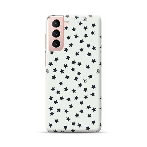 Minimalist Black Stars Pattern Samsung Galaxy S21 Plus 5G Hard Case