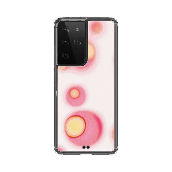 Abstract Pink and Yellow Blobs Samsung Galaxy S21 Ultra 5G Case