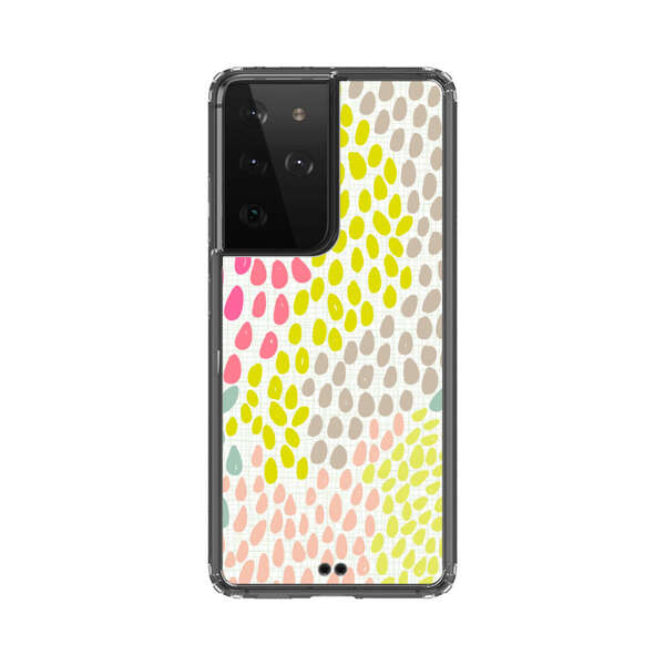 Colorful Abstract Teardrop Pattern Samsung Galaxy S21 Ultra 5G Case