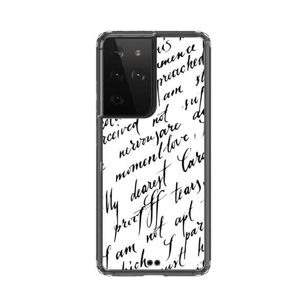 Handwritten Calligraphy Samsung Galaxy S21 Ultra 5G Case