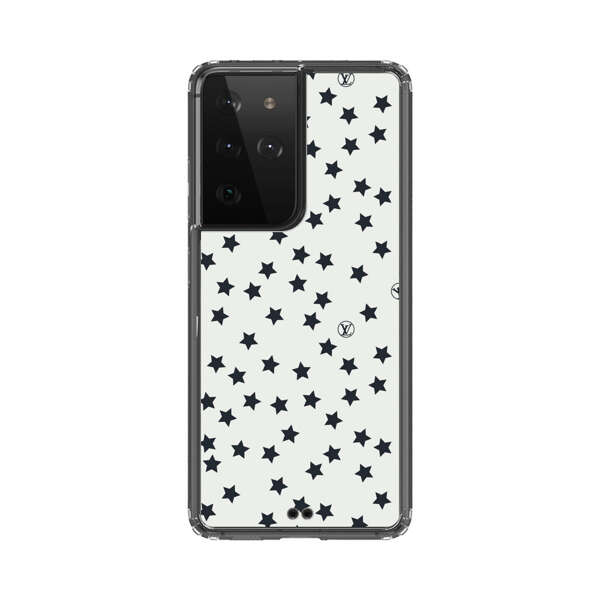 Minimalist Black Stars Pattern Samsung Galaxy S21 Ultra 5G Case