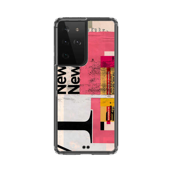 Modern Abstract Collage Artwork Samsung Galaxy S21 Ultra 5G Case