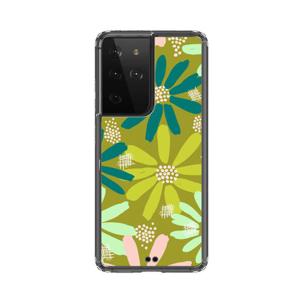 Vibrant Floral Daisy Pattern Samsung Galaxy S21 Ultra 5G Case