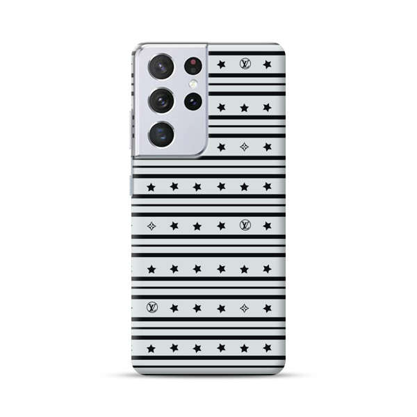 Elegant Stars Geometric Pattern Samsung Galaxy S21 Ultra 5G Hard Case