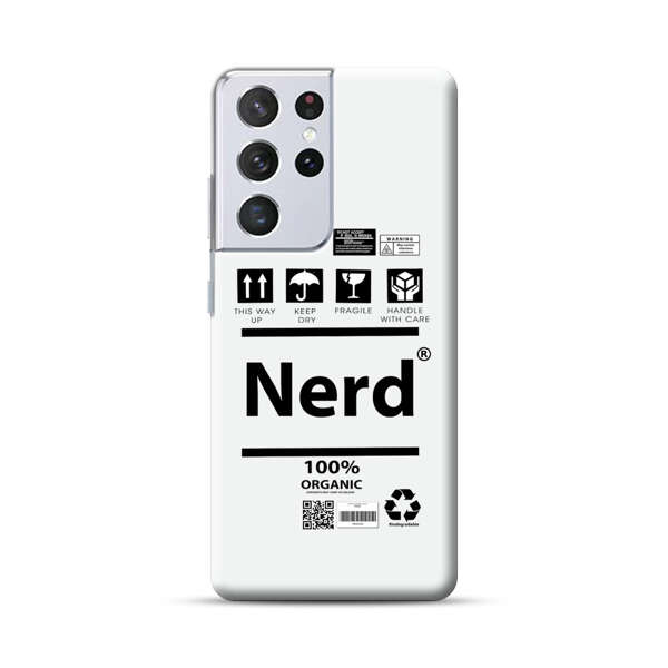 Minimalist Nerd Shipping Icons Design Samsung Galaxy S21 Ultra 5G Hard Case
