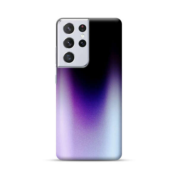 Purple Blue Gradient Flame Samsung Galaxy S21 Ultra 5G Hard Case