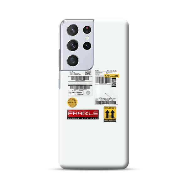 Shipping Labels and Fragile Handling Stickers Samsung Galaxy S21 Ultra 5G Hard Case