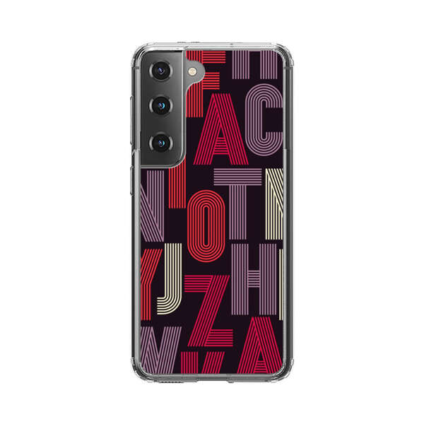 Abstract Letters Pattern Samsung Galaxy S22 5G Case