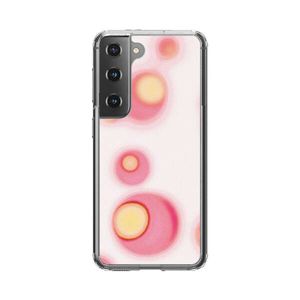 Abstract Pink and Yellow Blobs Samsung Galaxy S22 5G Case