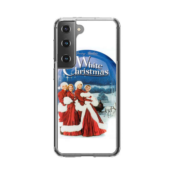 Classic White Christmas Scene Samsung Galaxy S22 5G Case