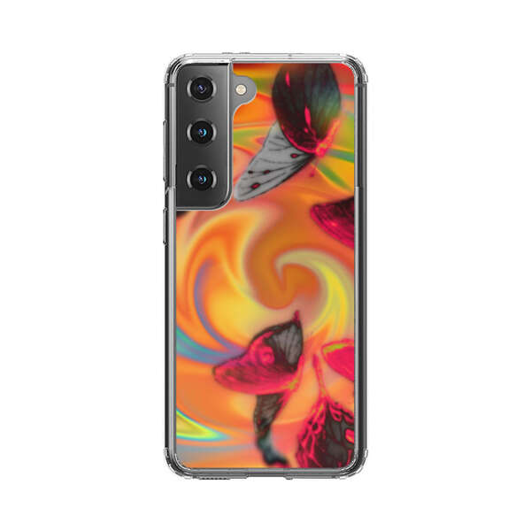 Psychedelic Butterflies Swirl Samsung Galaxy S22 5G Case